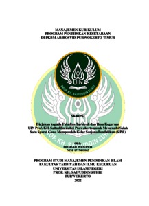 MANAJEMEN KURIKULUM PROGRAM PENDIDIKAN KESETARAAN DI PKBM AR ROSYID ...